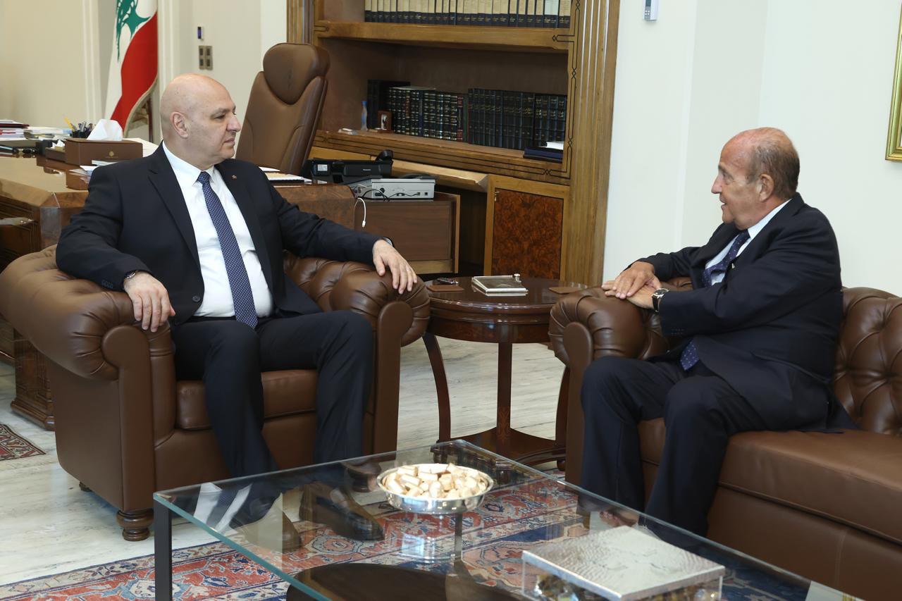 روجيه نسناس مستقبلاً من رئيس الجمهورية جوزاف عون